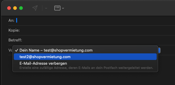 www.onlineshopvermietung.com - Anleitung E-Mail-Adressen am Mac einrichten