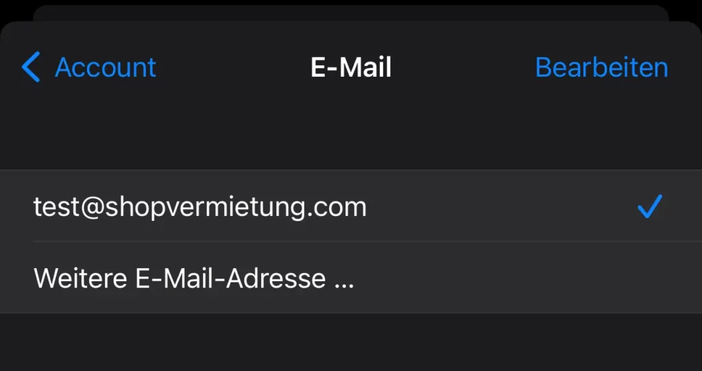 www.onlineshopvermietung.com - Anleitung E-Mail-Adressen am iPhone einrichten